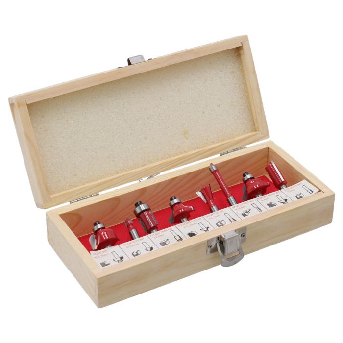 Juego de brocas de carburo para router 8 piezas 158 Adir