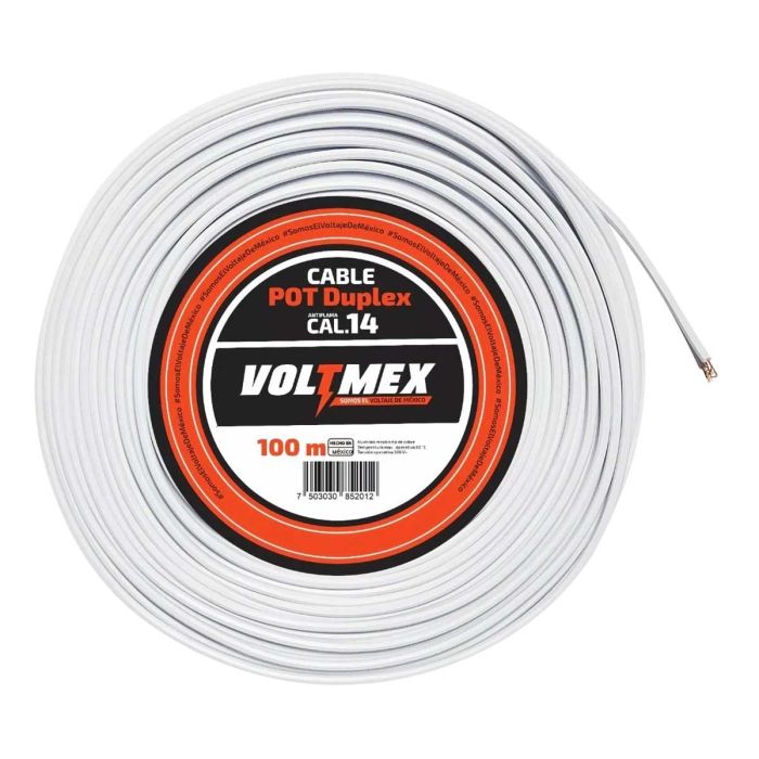 Cable pot duplex calibre 14 100 metros VOLTMEX