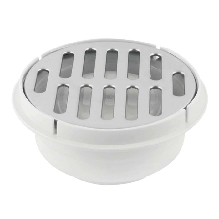 Coladera con rejilla plástica cromada YD0132 Yarden